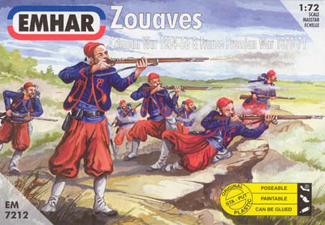 Emhar 1/72 EM7212 Zouaves Crimean War 1854-56 Plastic Figure Set