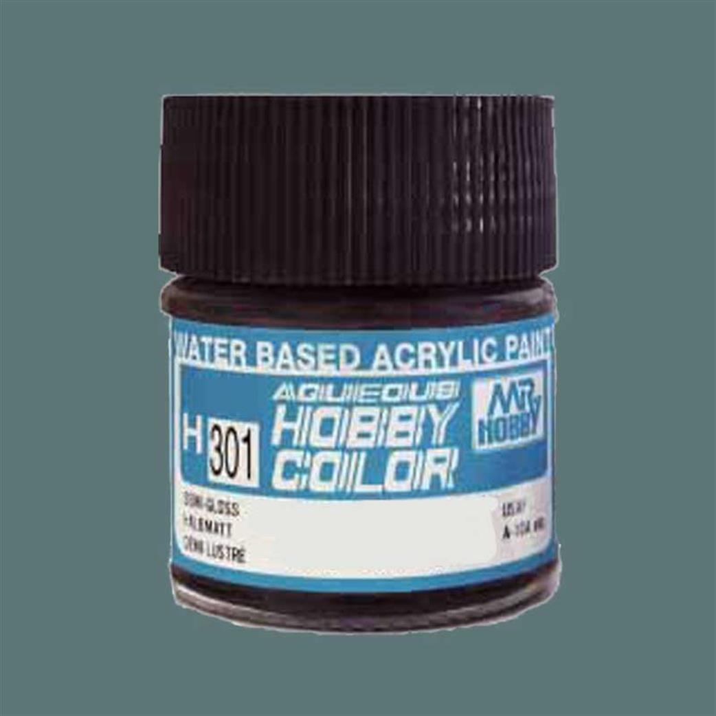 Gunze Sangyo  H335 335 Medium Sea Grey BS381C/637 Mr Hobby Acrylic Paint 10ml