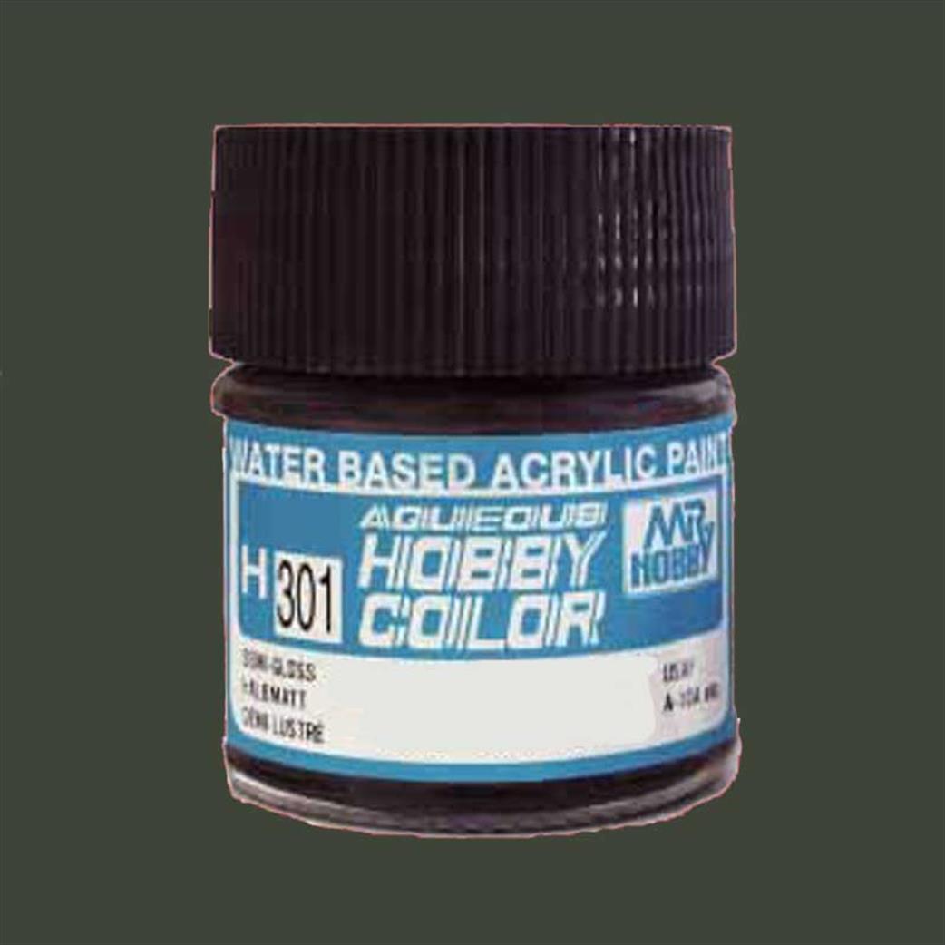 Gunze Sangyo  H64 64 Dark Green RLM71 Mr Hobby Acrylic Paint 10ml