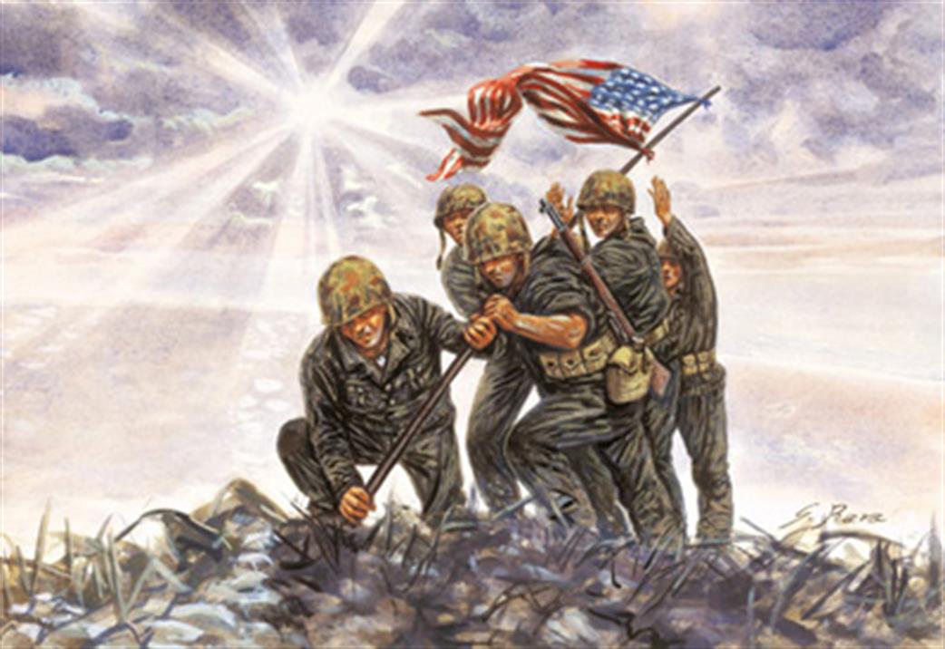 Italeri 1/72 6098 IWO JIMA Flag Raisers