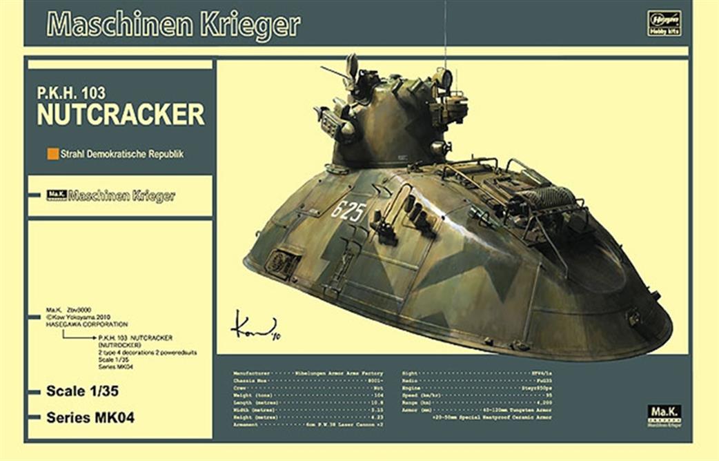 Hasegawa 1/35 64004 P K H 103 Nutcracker from Maschinen Krieger