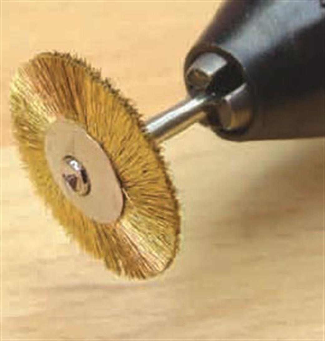 Expo 16613 Brass Rotary Wire Brush Wheel Pack of 5