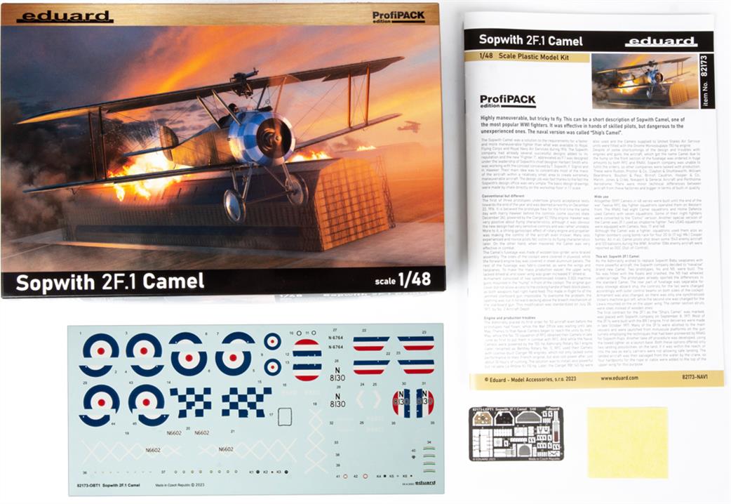 Eduard 1/48 82173 Sopwith 2F.1 Camel ProfiPACK Edition Plastic Kit