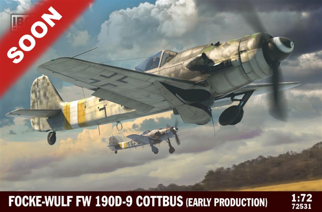 IBG Models 1/72 72531 Fw190 D-9 German WW2 Fighter Cottbus Early Production Plastic Kit