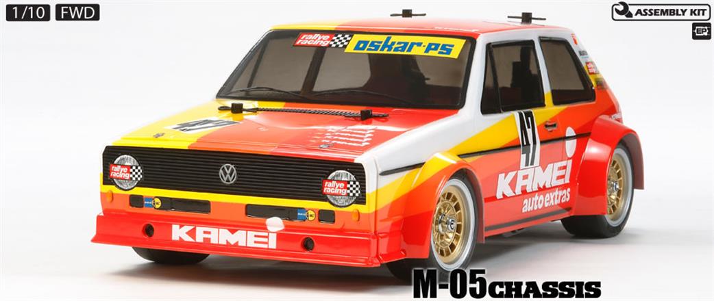 Tamiya 1/10 47308 Volkswagon VW Golf MK1 Kamai M-05 Radio Control Car Kit