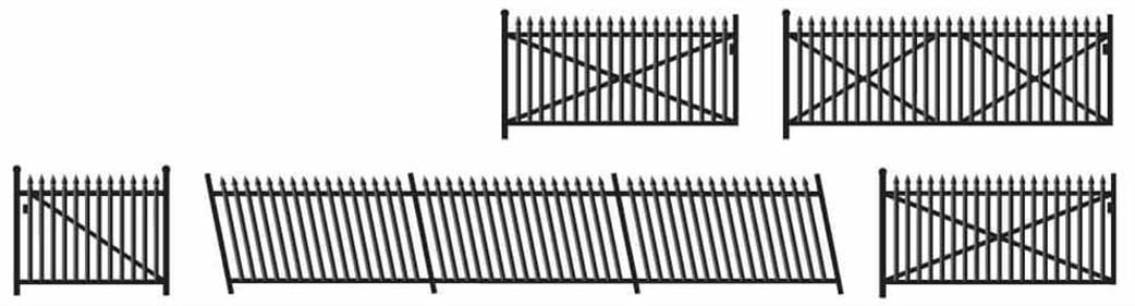 Ratio N 246 GWR Spear Fencing Ramps & Gates