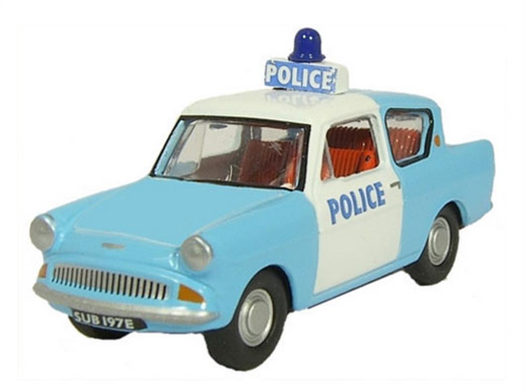 Oxford Diecast 1/76 76105003 Ford Anglia Police Panda