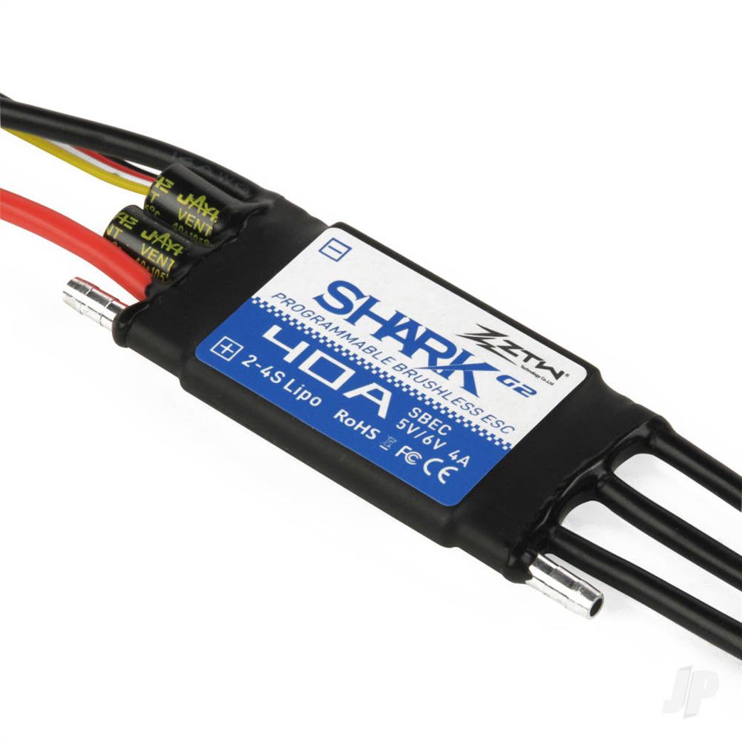 ZTW9040211 Shark 40A Boat ESC Water Cooled 2-4S