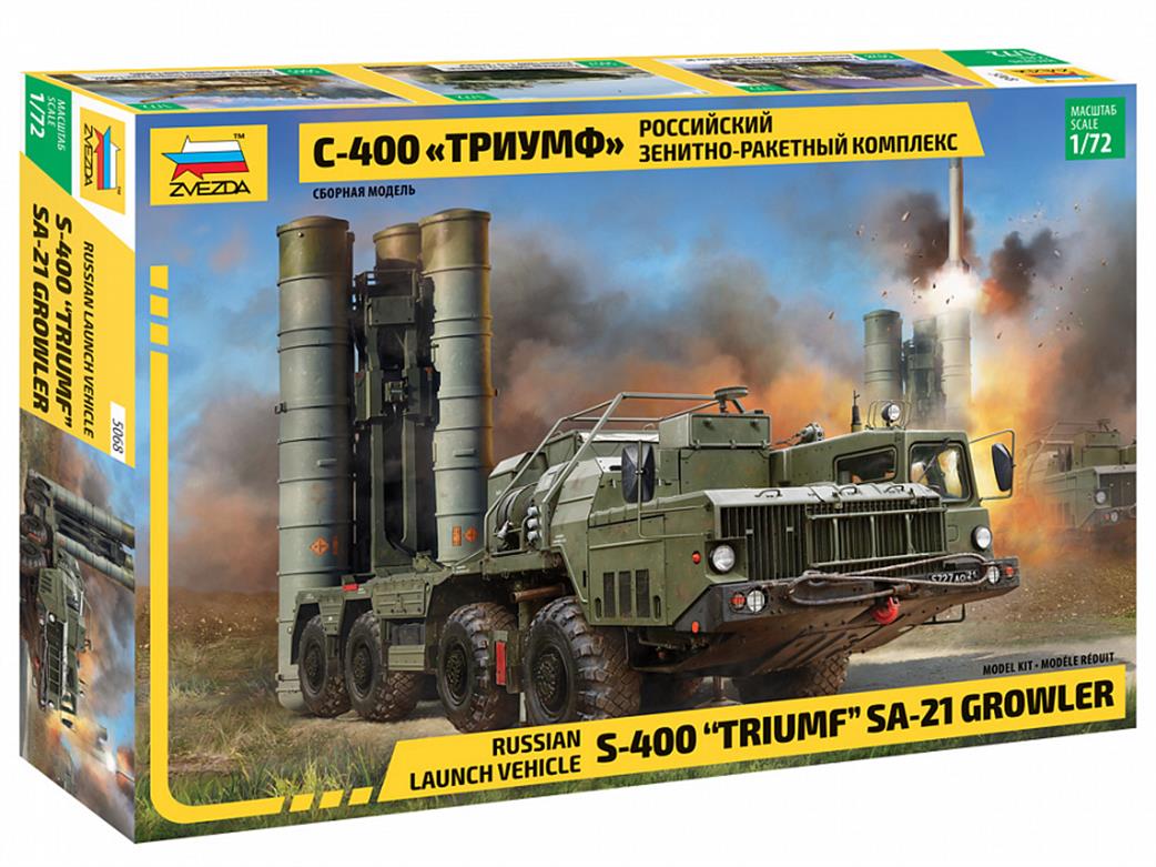 Zvezda 1/72 5068 Russian S0400 Triumph SA21 Growler Launch Vehicle kit