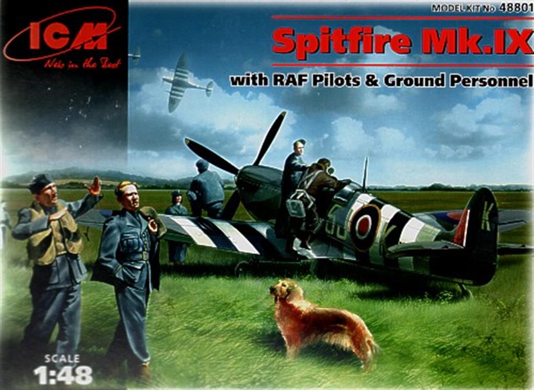 ICM 1/48 48801 Supermarine Spitfire MK.IX With RAF Ground Crew