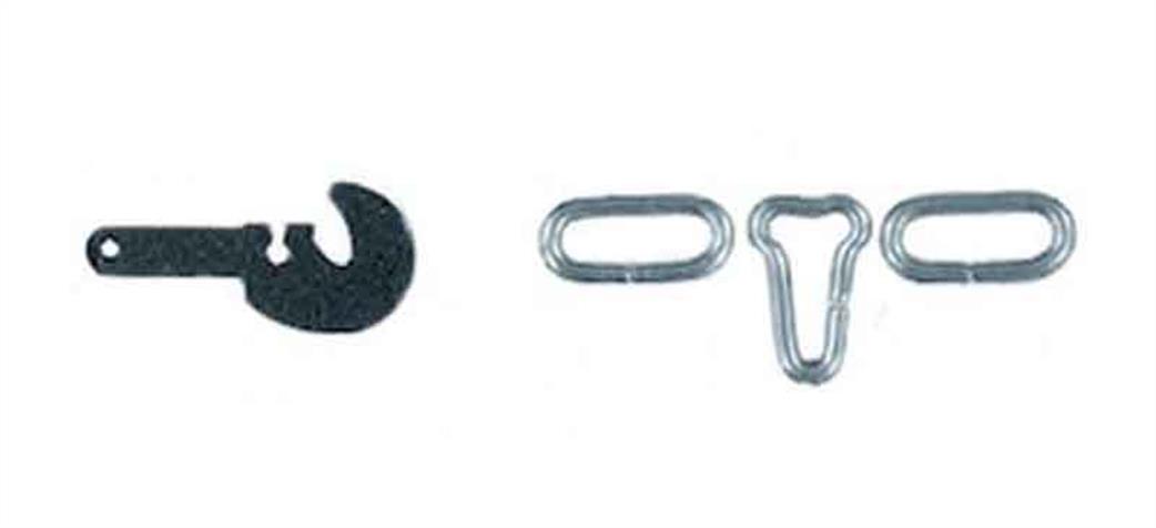 Parkside Kits O Gauge PS625 Instanter Coupling and Gedge Hooks Pack of 4 Sets