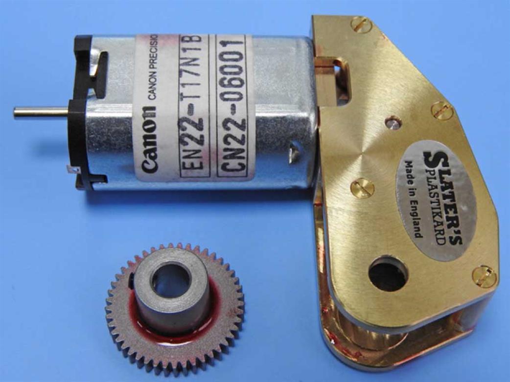 Slaters Plastikard  GB30R-3M Motor & Spur Gearbox 30:1 Ratio for O Gauge Loco Kits