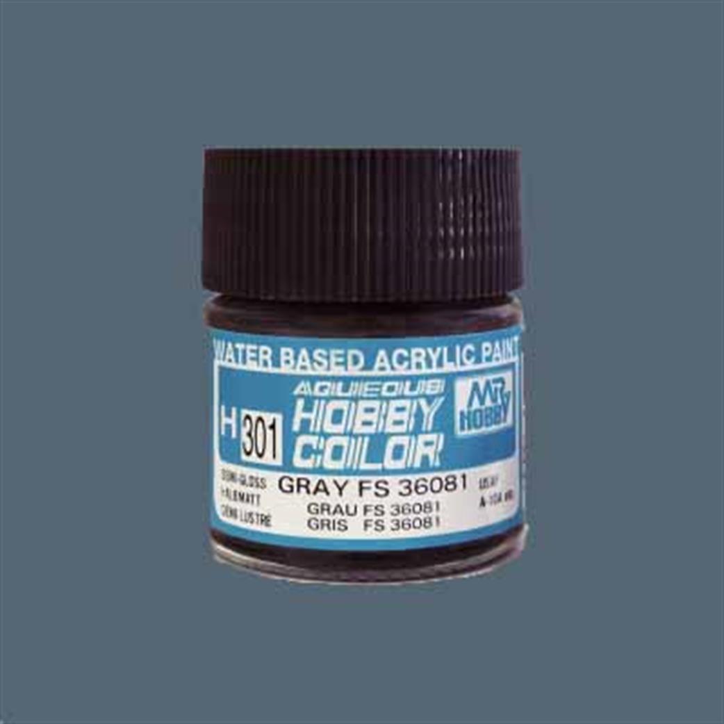 Gunze Sangyo  H22 22 Gray Mr Hobby Acrylic Paint 10ml