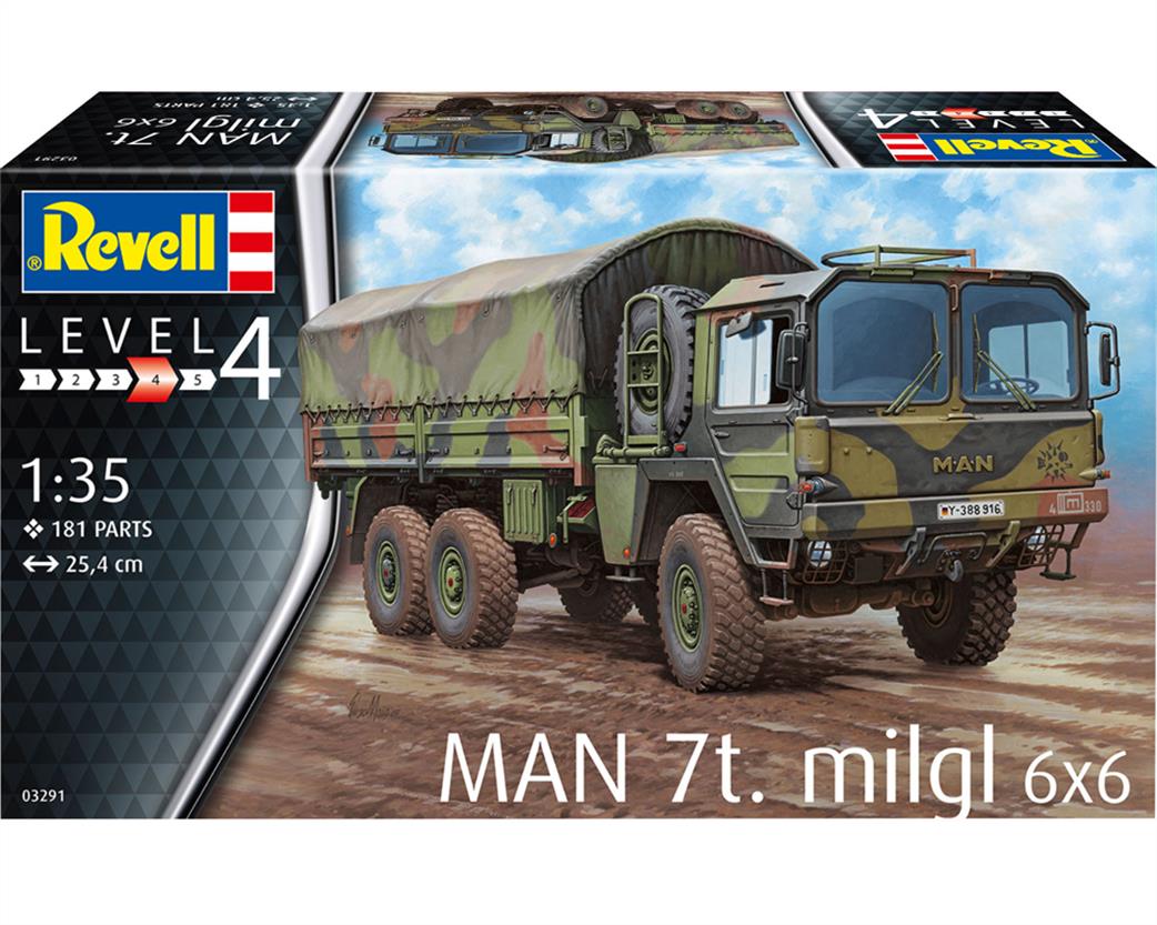 Revell 1/35 03291 German MAN 7t Milgl 6x6 Truck Kit