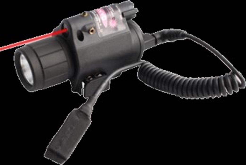 SMK  ZK2208 Airgun Laser & Torch, Rail Mount Requires 2 x CR123A Batteries