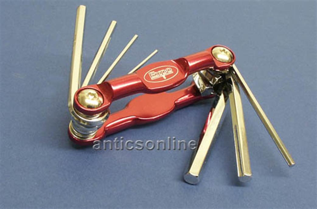 Expo  72033 Folding Pocket Hex Key Set Metric